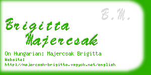 brigitta majercsak business card